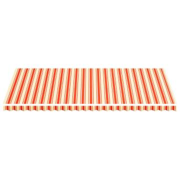 Replacement Fabric for Awning - Yellow & Orange 6x3 m