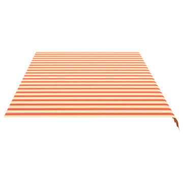 Replacement Fabric for Awning - Yellow & Orange 6x3 m