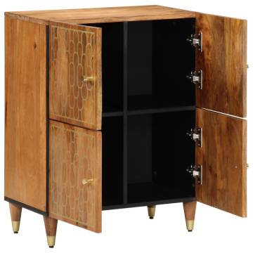 Side Cabinet 60x33x75 cm - Solid Mango Wood | HipoMarket