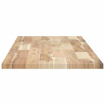 Rectangular Solid Wood Acacia Table Top - 120x40x2 cm