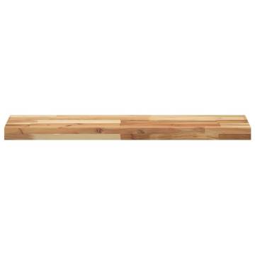 Rectangular Solid Wood Acacia Table Top - 80x20x4 cm