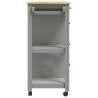 MONZA Kitchen Trolley - Solid Pine Wood | 84x40x90 cm