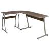 Corner Desk Brown Engineered Wood Colour brown 