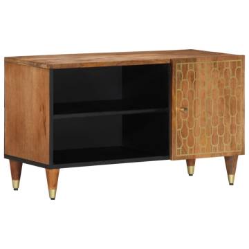 Solid Wood Mango TV Cabinet - Retro Style & Ample Storage