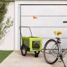 Pet Bike Trailer Green and Black Oxford Fabric and Iron Colour green Size 123 x 63 x 66 cm 