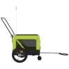 Pet Bike Trailer - Green & Black Oxford Fabric | HipoMarket