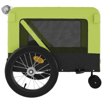 Pet Bike Trailer - Green & Black Oxford Fabric | HipoMarket