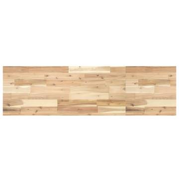 Rectangular Solid Wood Acacia Table Top - 140x40x4 cm