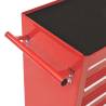 Tool Trolley with 10 Drawers Steel Red - Durable & Mobile