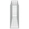 Arched Gabion Baskets - 11 pcs Galvanised Iron | HipoMarket