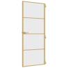 Interior Door Slim Golden 83x201.5 cm | Stylish Glass & Aluminium