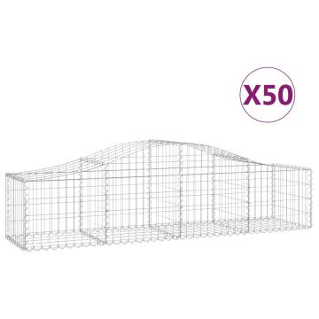 Arched Gabion Baskets - Durable Garden Barriers 50 pcs