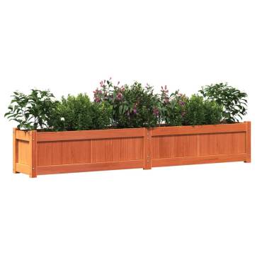 Garden Planters 2 pcs Wax Brown Solid Wood Pine | HipoMarket