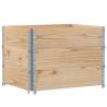 Pallet Collars 3 pcs 80x60 cm Solid Wood Pine | Hipo Market