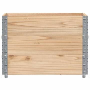 Pallet Collars 3 pcs 80x60 cm Solid Wood Pine | Hipo Market