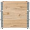 Pallet Collars 3 pcs 80x60 cm Solid Wood Pine | Hipo Market