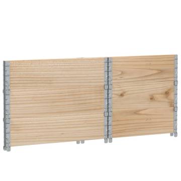 Pallet Collars 3 pcs 80x60 cm Solid Wood Pine | Hipo Market