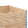 Pallet Collars 3 pcs 80x60 cm Solid Wood Pine | Hipo Market