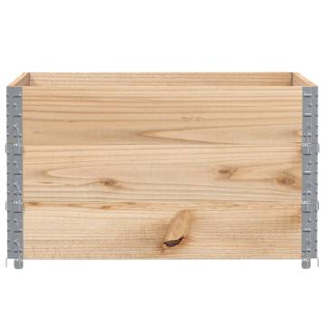 Pallet Collars 3 pcs 100x100 cm Solid Wood Pine - Robust Storage