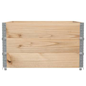 Pallet Collars 3 pcs 100x100 cm Solid Wood Pine - Robust Storage