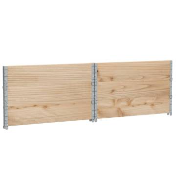 Pallet Collars 3 pcs 100x100 cm Solid Wood Pine - Robust Storage