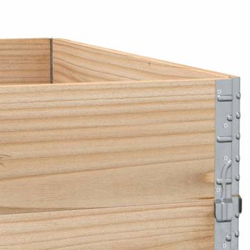 Pallet Collars 3 pcs 100x100 cm Solid Wood Pine - Robust Storage