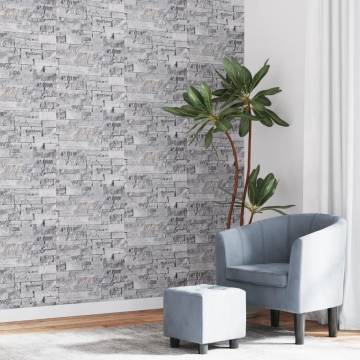 3D Stone Look Wallpaper - Grey and Brown | Hipomarket UK