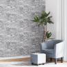 Wallpaper 3D Stone Look Grey and Brown Colour grey Quantity in Package 1 