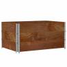 Pallet Collars 3 pcs Brown 120x80 cm Solid Wood Pine | HipoMarket