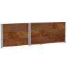 Pallet Collars 3 pcs Brown 120x80 cm Solid Wood Pine | HipoMarket