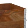 Pallet Collars 3 pcs Brown 120x80 cm Solid Wood Pine | HipoMarket