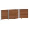 Pallet Collars 3 pcs Brown 150x50 cm Solid Wood - HipoMarket