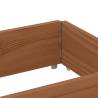 Pallet Collars 3 pcs Brown 150x50 cm Solid Wood - HipoMarket