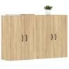 Wall Mounted Cabinets 2 pcs Sonoma Oak - Stylish Storage Solution