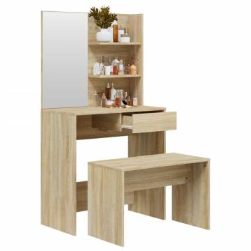 Dressing Table Set Sonoma Oak - Stylish & Functional | Hipo Market