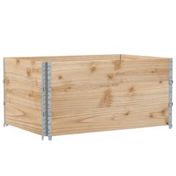 Pallet Collars 3 pcs 120x80 cm Solid Wood - Durable & Versatile