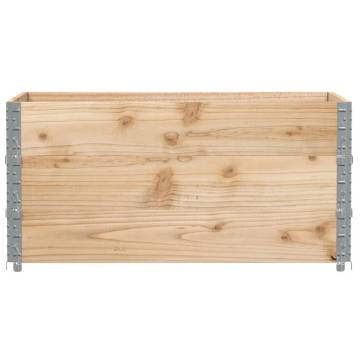 Pallet Collars 3 pcs 120x80 cm Solid Wood - Durable & Versatile