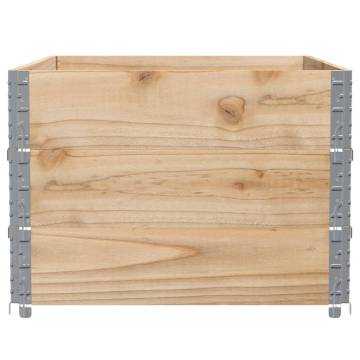 Pallet Collars 3 pcs 120x80 cm Solid Wood - Durable & Versatile