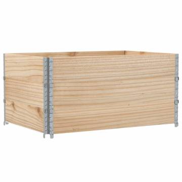 Pallet Collars 3 pcs 120x80 cm Solid Wood - Durable & Versatile