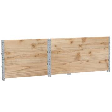 Pallet Collars 3 pcs 120x80 cm Solid Wood - Durable & Versatile