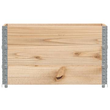 Pallet Collars 3 pcs 100x50 cm Solid Pine Wood | HipoMarket