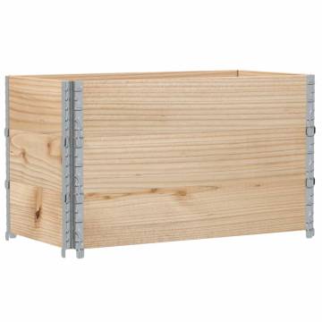 Pallet Collars 3 pcs 100x50 cm Solid Pine Wood | HipoMarket