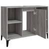 Sink Cabinet Grey Sonoma 80x33x60 cm - Stylish Bathroom Storage