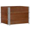 Pallet Collars 3 pcs Brown 80x60 cm Solid Wood Pine | Hipo Market