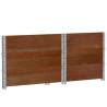 Pallet Collars 3 pcs Brown 80x60 cm Solid Wood Pine | Hipo Market