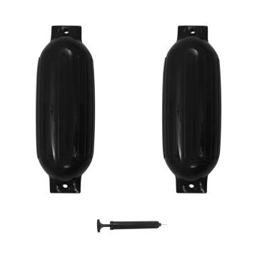 Boat Bumper 2 pcs Black 69x21.5 cm PVC - Maximum Protection