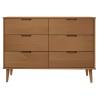 Drawer Cabinet MOLDE Brown | Solid Pine Wood Storage Unit