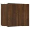 Wall-Mounted TV Cabinet in Brown Oak | Stylish Storage Solution