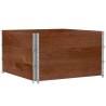 Pallet Collars 3 pcs Brown 100x100 cm Solid Wood Pine | HipoMarket