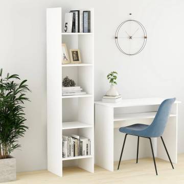 Book Cabinet White 40x35x180 cm - Stylish Storage Solution